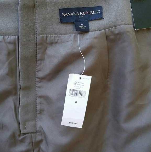 Banana Republic Lined Skirt Size:8 Brown Grayish - Picture 8 of 8